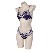 Baldur's Gate Shadowheart Adult Cosplay Costume 2 Pics/Set Purple Swimsuit Outfit Halloween Carnival Suit
